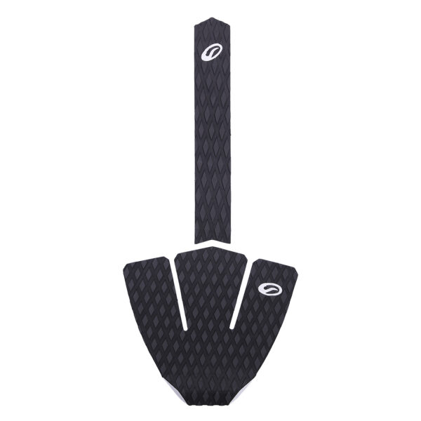 kit deck antiderrapante + archbar nomar skimboard (preto)