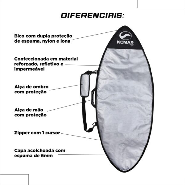 prancha nomar skimboard iniciante modelo pequeno 1,10